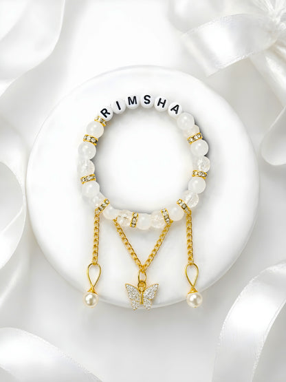Customized Couple Butterfly Bracelet | Buy 1 Get 1 Free with Free Packaging and Free Home Deliver