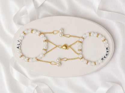 Customized Couple Heart Bracelet | Bexa Craft